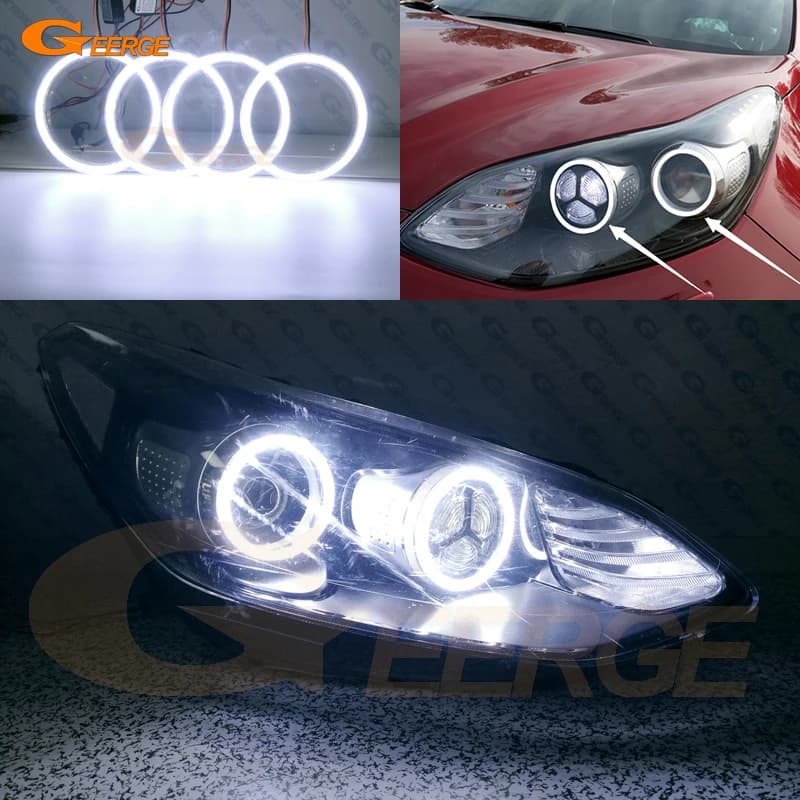 Kit d'yeux d'ange LED COB ultra lumineux, anneaux Halo, Kia Sportage 4 MK4, QL, KX5, 2015, 2016, 201