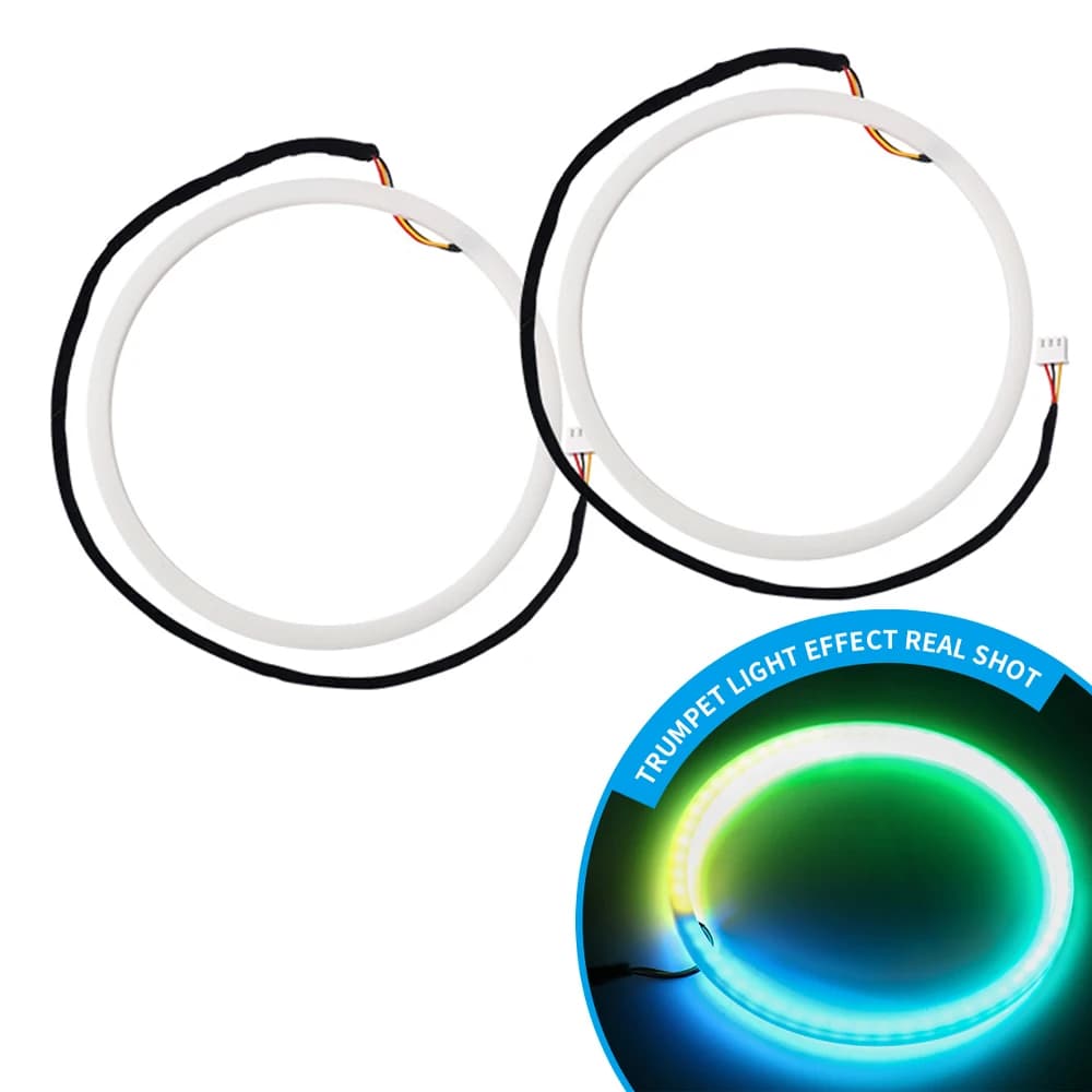 RGBIC-Lampe LED en Forme de Corne Arc-en-Ciel, Éclairage d'Ambiance, Accessoires de Déconnexion, 3 B