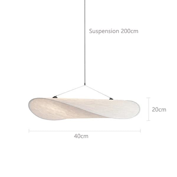 Luminaires suspendus LED haut de gamme de conception italienne, en forme de feuilles de soie, pour l
