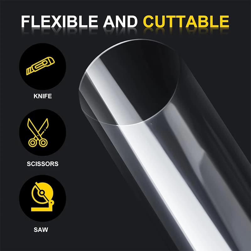 Lot de 50 feuilles de plexiglas PET transparentes et flexibles pour artisanat, cadres photo, projets