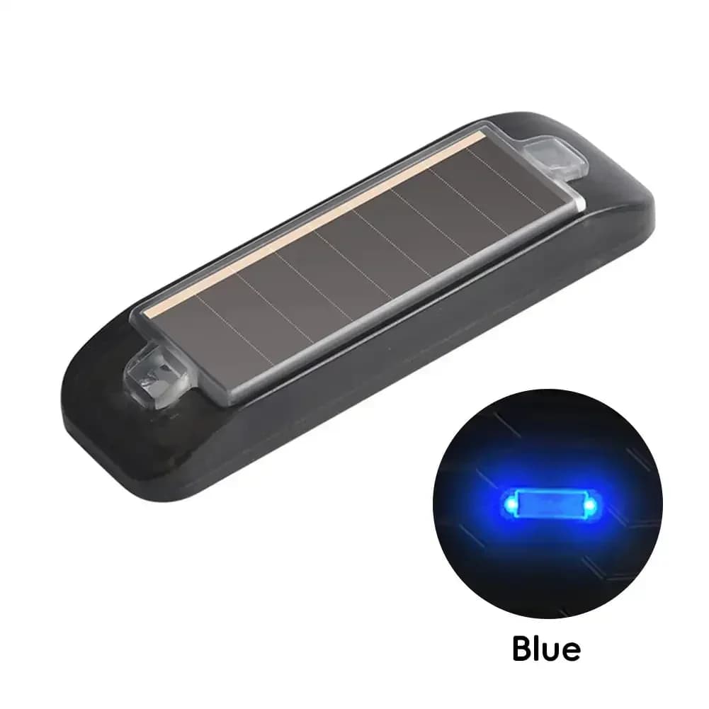 Lampe de poche LED à énergie solaire pour voiture, indicateur d'iode, lumière stroboscopique d'avert