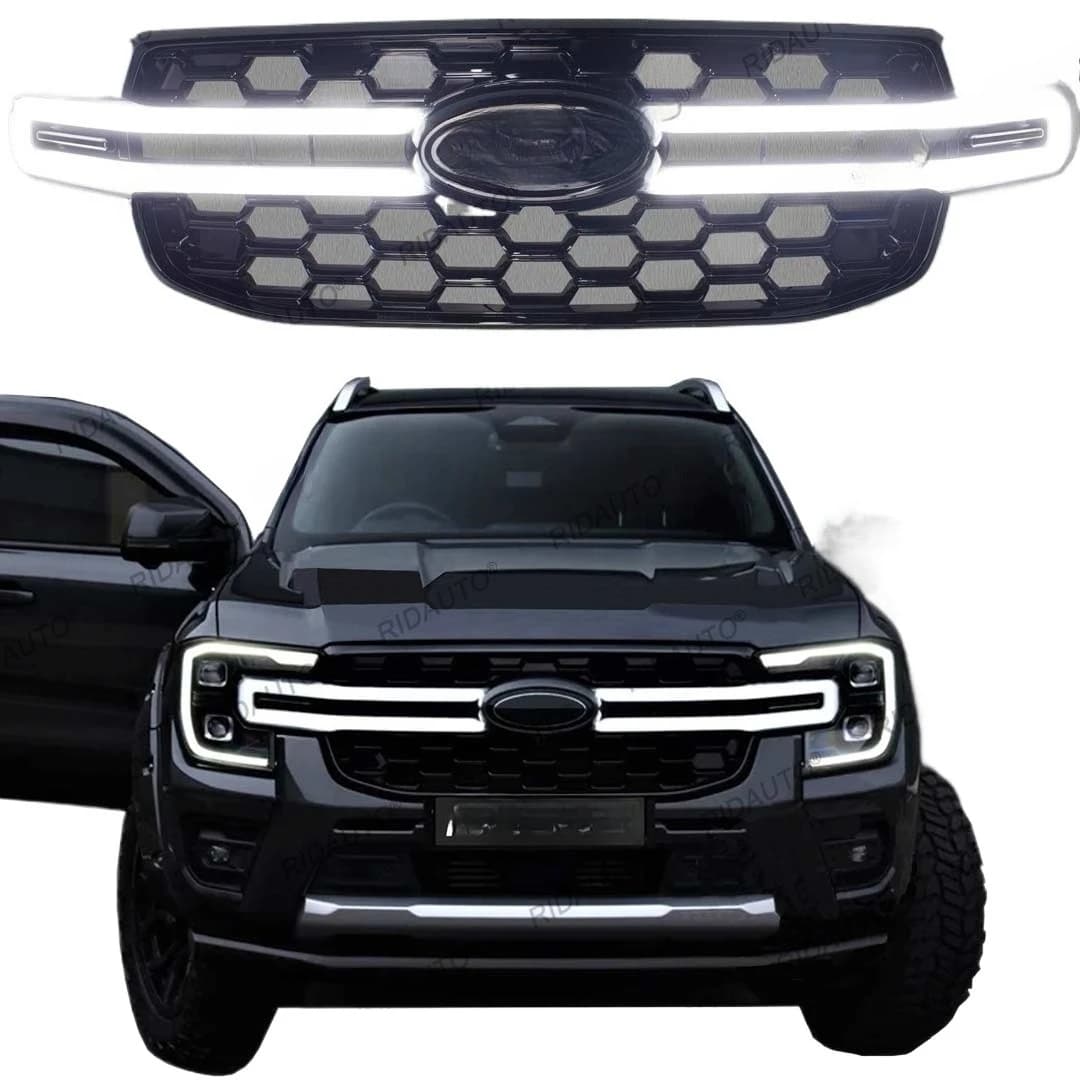 Grille de mise à jour pour FORD RANGER LED, retrait de rénovation de gril de rechange, insertion de
