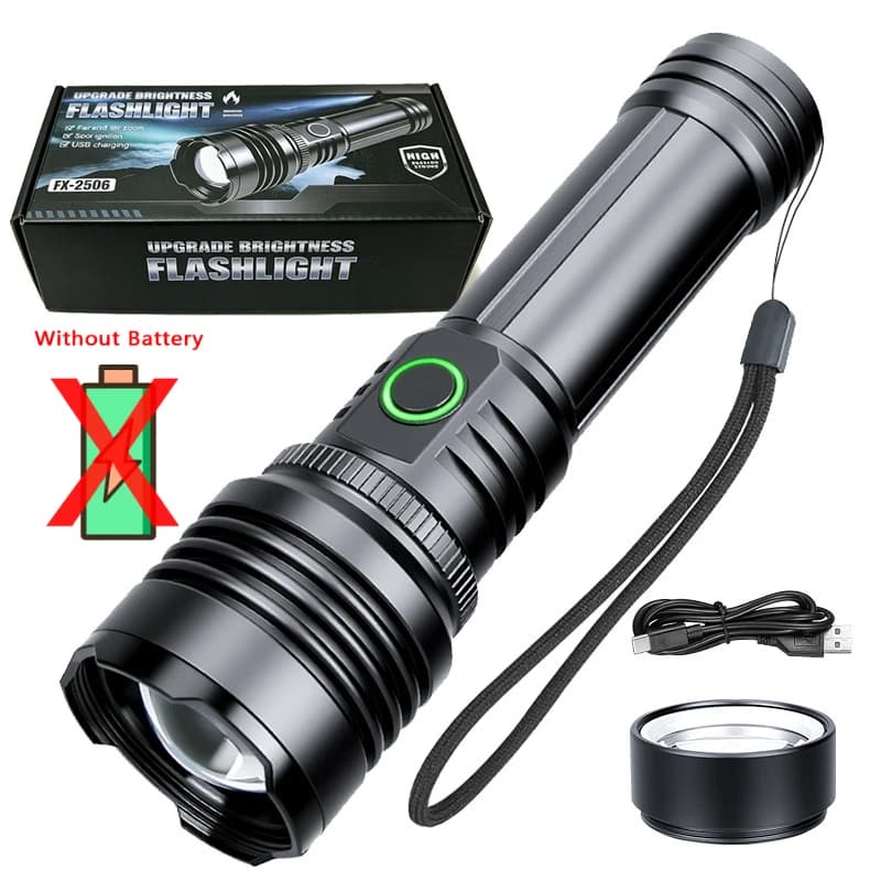 Lampe de poche ultra puissante, lampe de poche à allumage concentré, lampe tactique militaire étanch