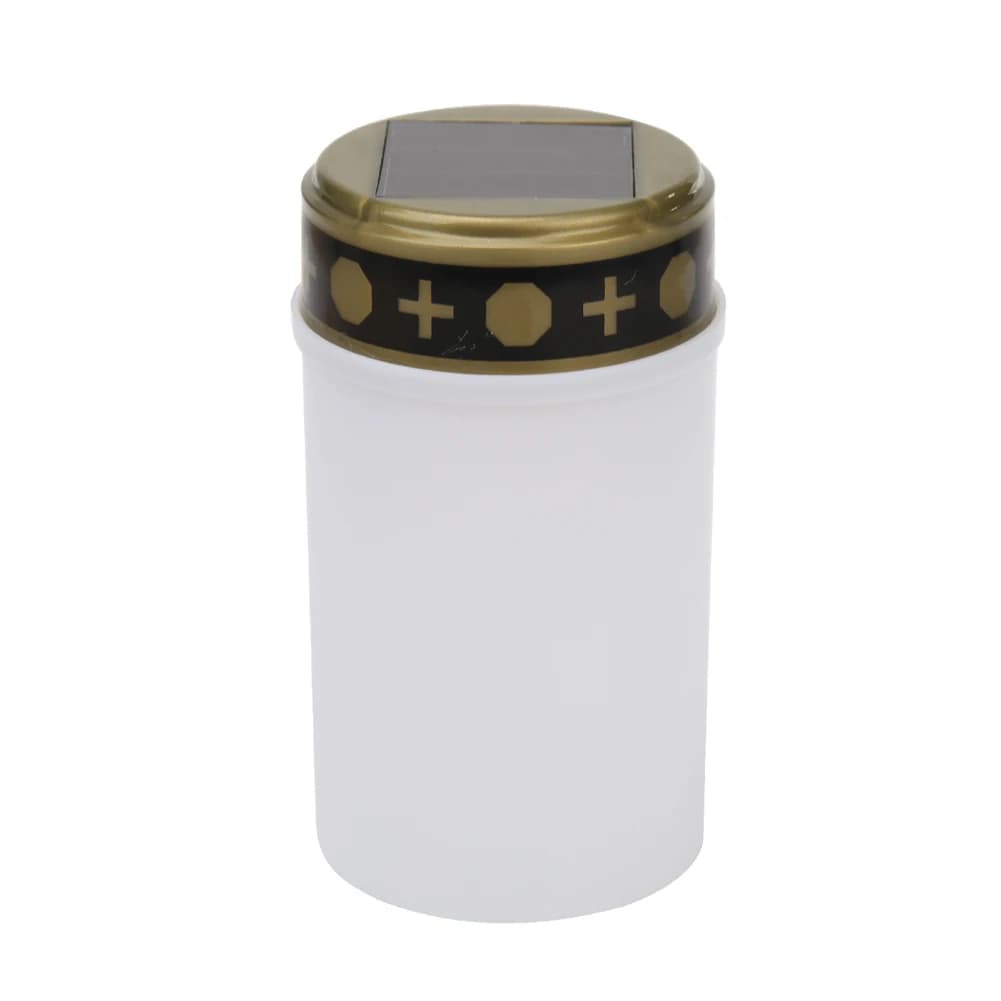 Lampe à thé solaire LED sans flamme 7LM, étanche, pour cimetière, cérémonie, décoration d'éclairage 