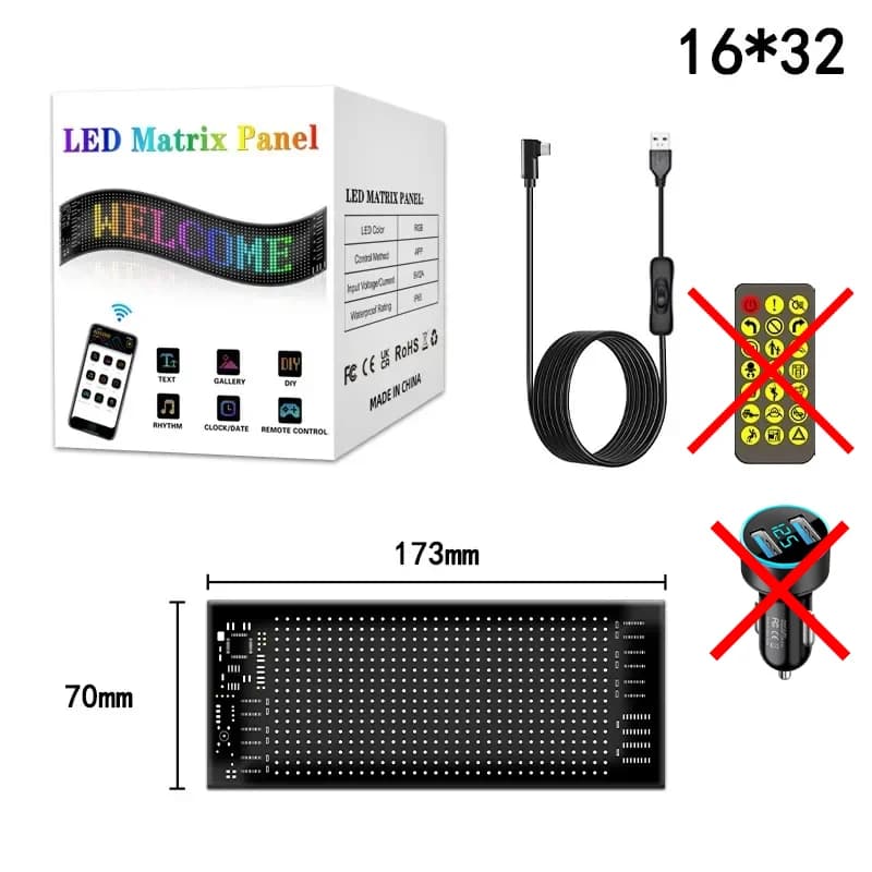 Enseigne LED télécommandée pour camion, défilement publicitaire, lumière, texte personnalisé, motif