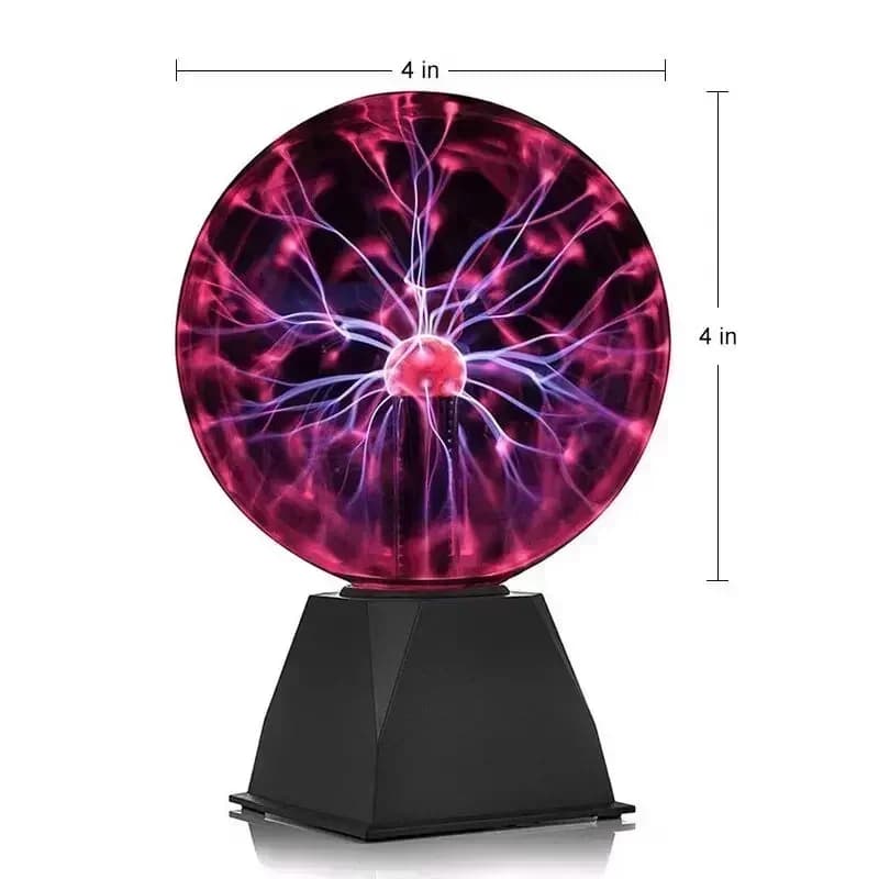 8 pouces contrôle du son boule de Plasma magique lampe LED veilleuse atmosphère tactile verre Plasma