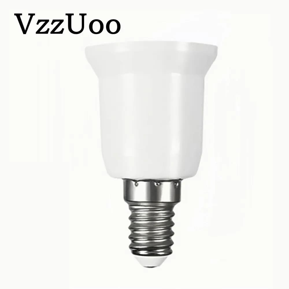 VzzUoo – adaptateur E14 à E27, douille de Conversion, convertisseur en plastique ignifuge, matériau