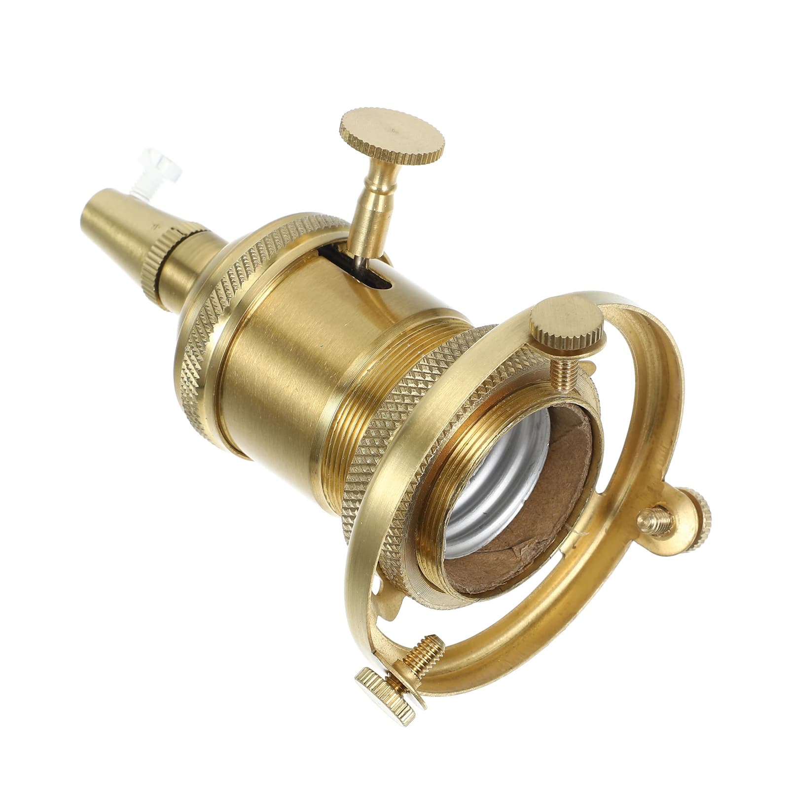 Support de lampe en aluminium et cuivre, luminaire suspendu E27, montage au plafond pour bricolage, 