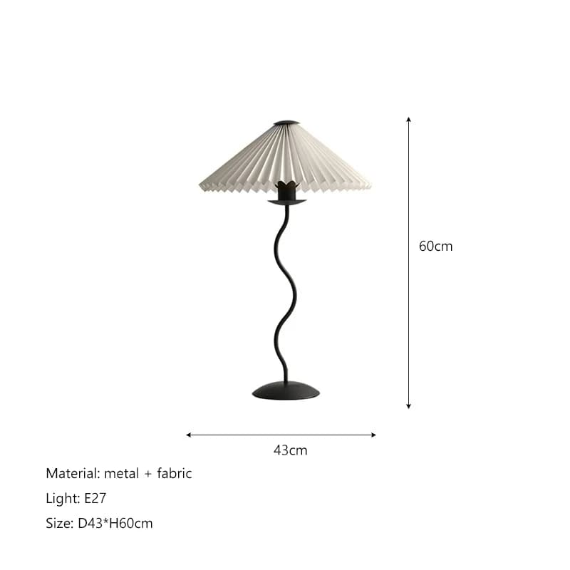 Nordique minimaliste plissé tissu Led lampadaire salon décor à la maison canapé coin debout Table lu