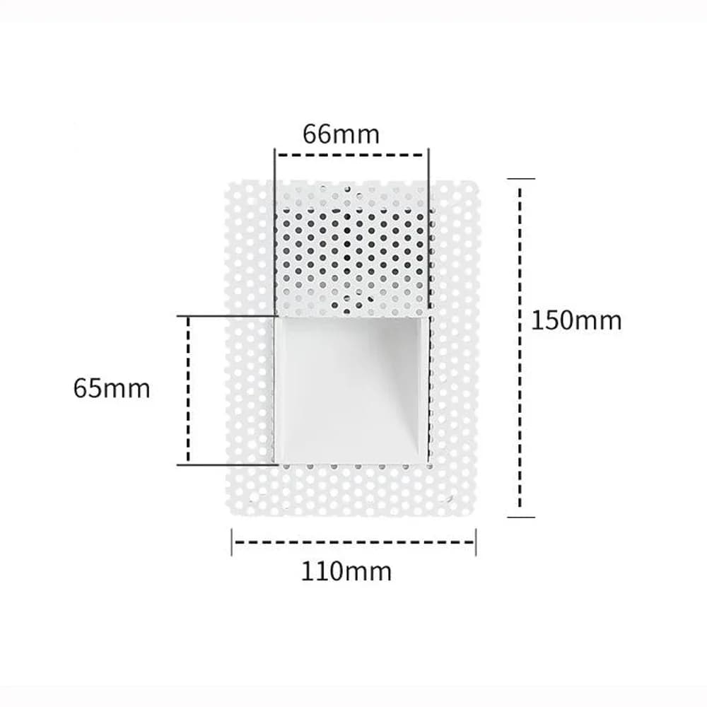 Lampes murales LED sans cadre intégrées pour marches et escaliers, capteur de mouvement 3W, échelle 