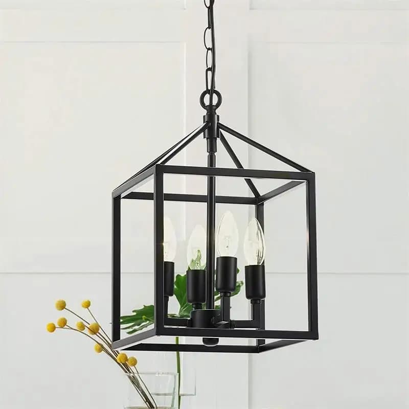 Plafonnier LED suspendu au design rétro minimaliste, design industriel, luminaire décoratif d'intéri