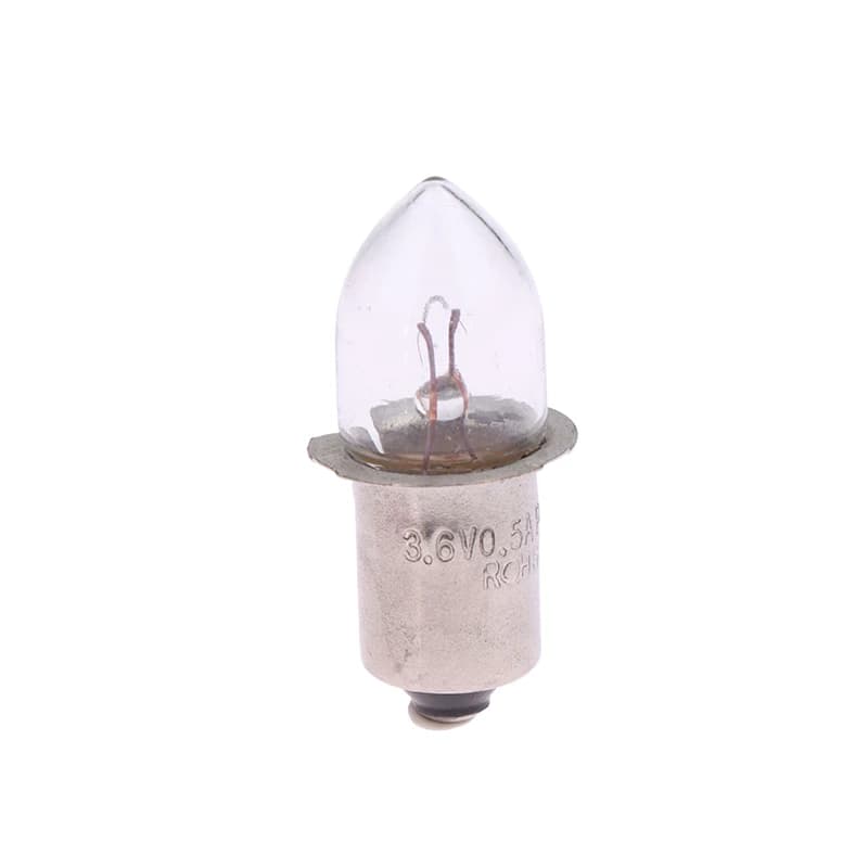 Ampoules de base P13.5S, lampe de poche de style ancien, 2.4V, 3.6V, 4.8V, 6V, 7.2V, 0,4 A, 0,5 A, 0