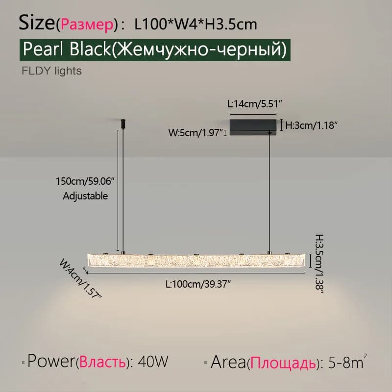 Lustre de restaurant minimaliste moderne modèle de créateur 2025, nouvelle lampe de bar à longue ban