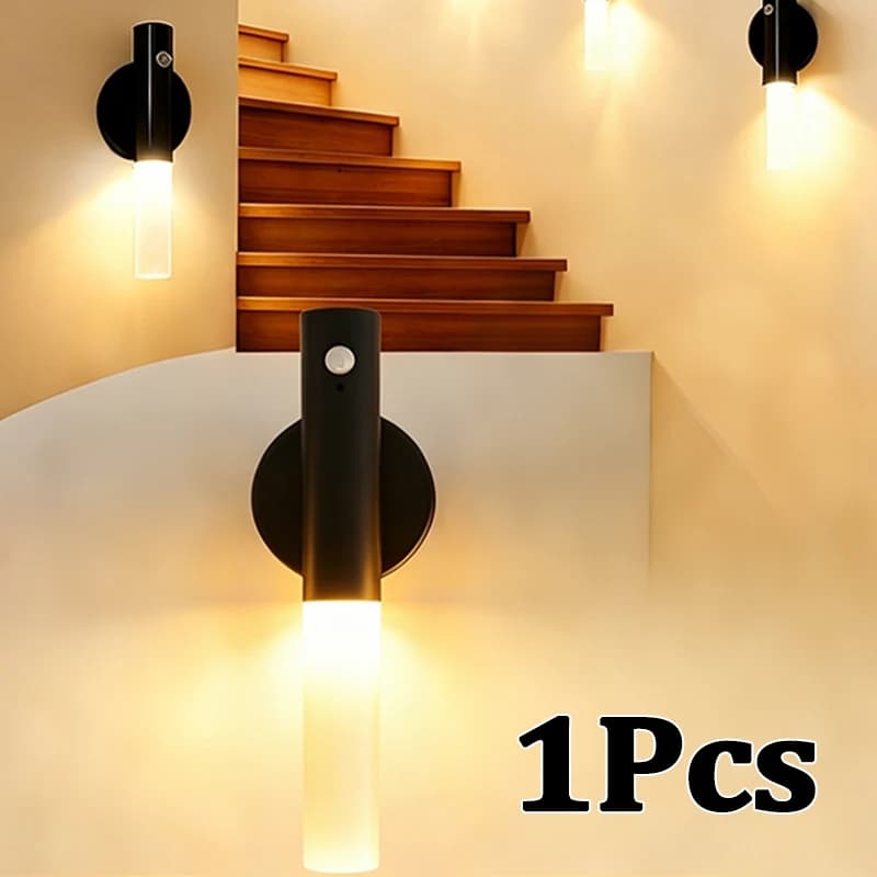 Lampes de nuit LED à détection de mouvement intelligentes, décoratives, portables, magnétiques, pour