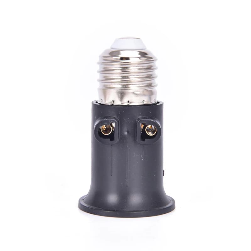 Adaptateur d'ampoule PBT ignifuge E27, support de lampe, prise de Base, Conversion avec prise ue, 1 