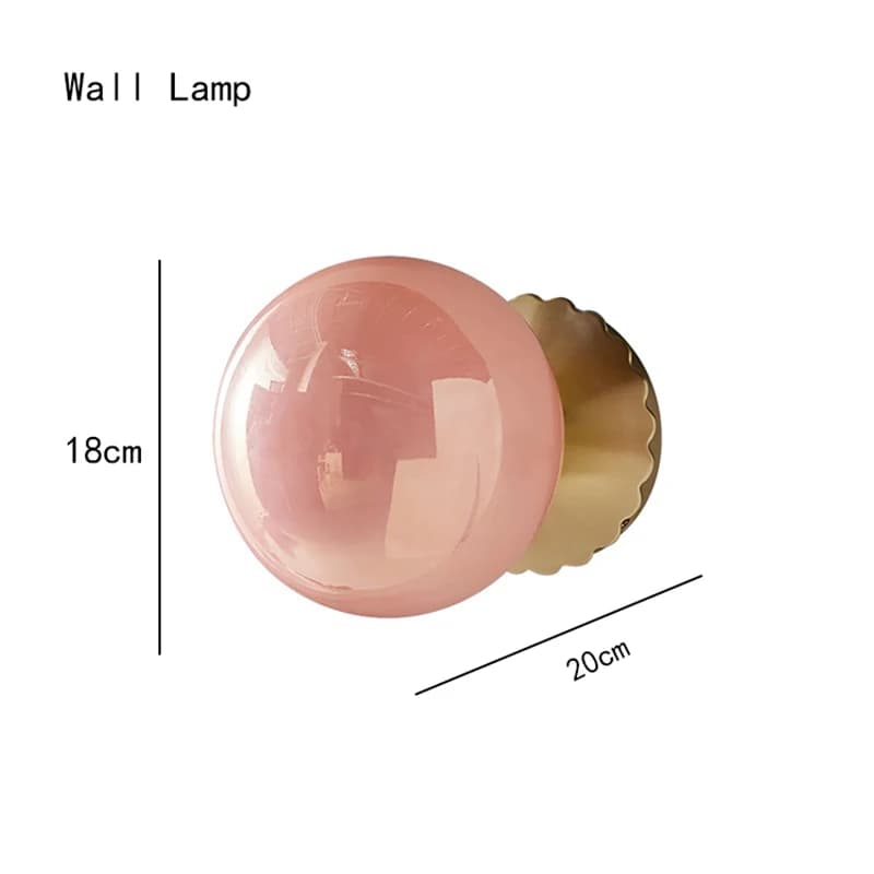 Bolles roses Blast Art lustre en verre Design moderne luminaire LED Design européen Villa Foyer salo