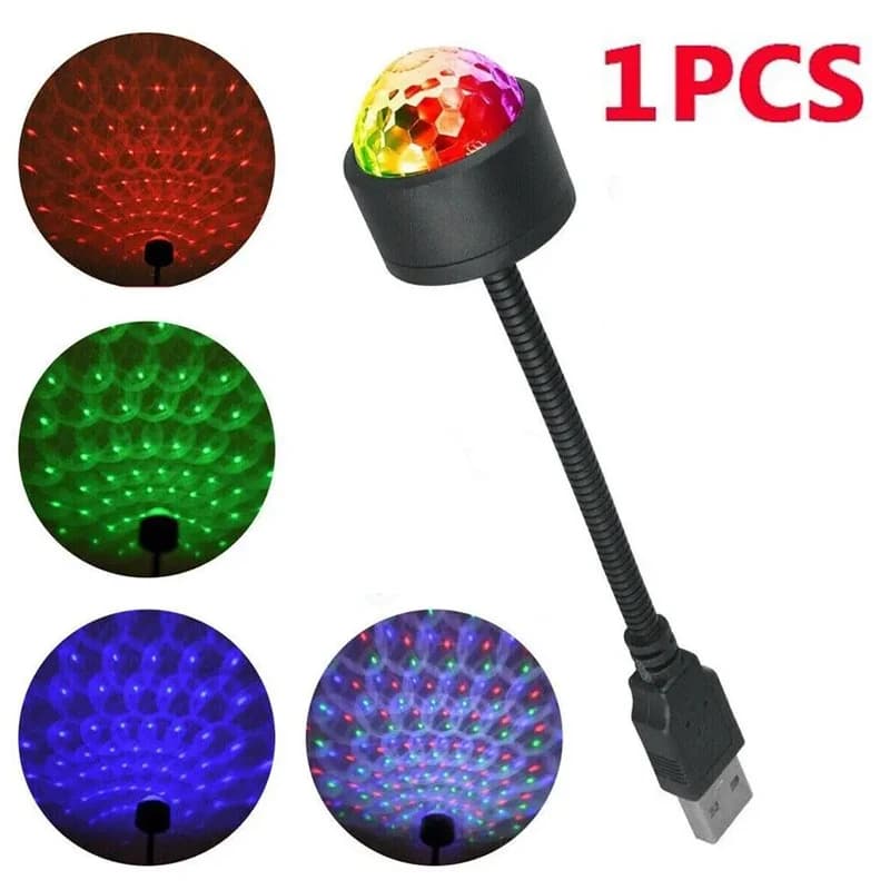 LED voiture toit étoile veilleuse projecteur atmosphère galaxie lampe USB décoratif réglable pour Au