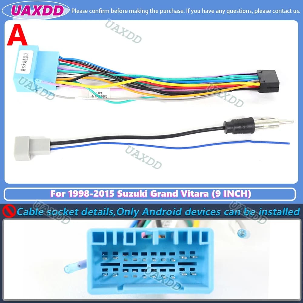 9 pouces Fascia pour SUZUKI GRAND VITARA 1998-2015 2 Din unité principale autoradio stéréo GPS MP5 l