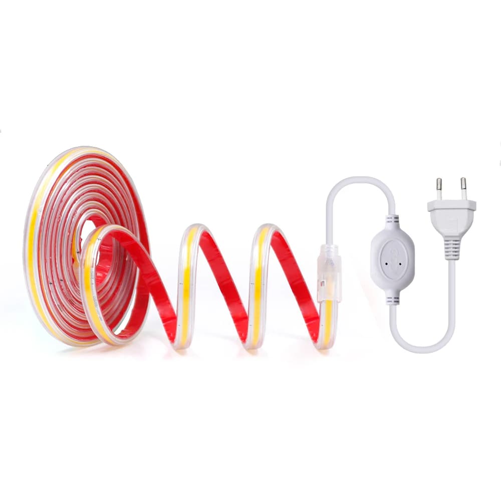Bande Lumineuse COB Auto-Adhésive pour Décoration de Chambre, Lampe d'Extérieur Étanche avec Joli et