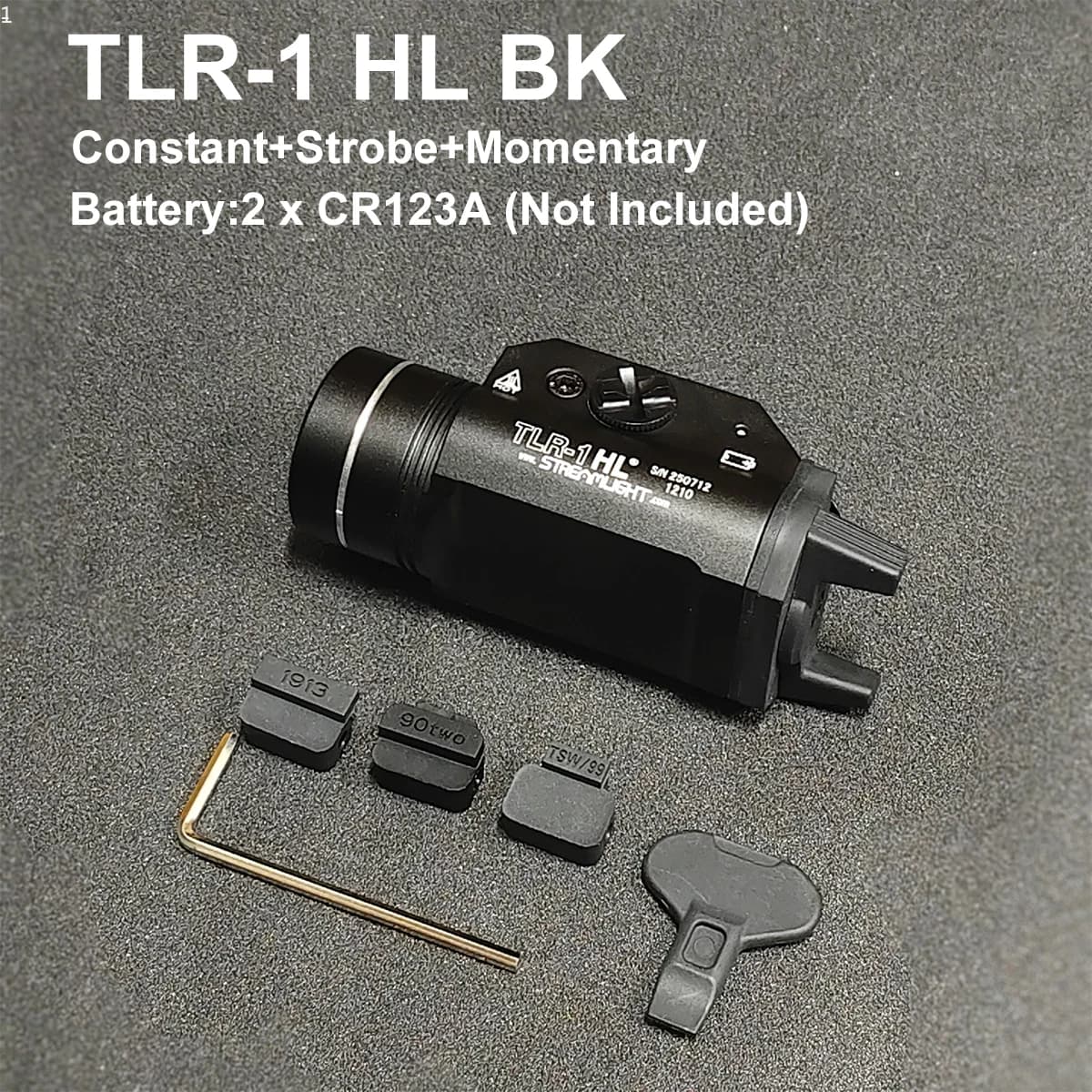 Lampe torche LED compacte TLR 7 TLR 7X TLR 1 HL avec stroboscope pour rail Gk 17 T Aurus 20 mm, 500 