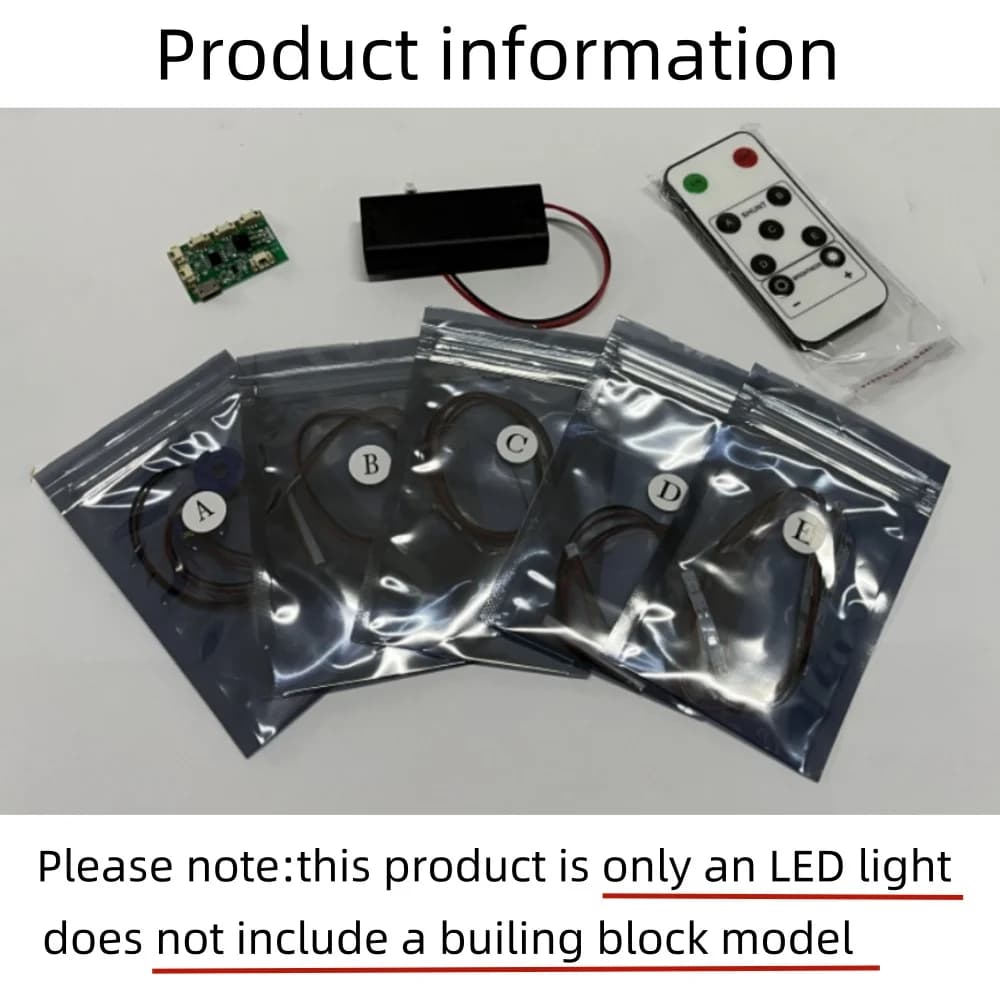 BYB Kit d'éclairage LED pour LEGO 21061 Notre-Dame de Paris blocs de construction lampe décorative t