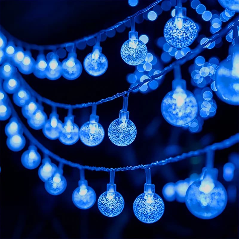 Guirlande lumineuse LED à bulles, alimentée par USB/piles, pour intérieur, idéale pour mariages, fêt