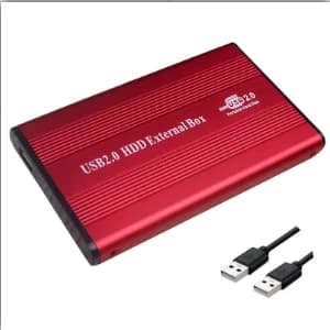Boîtier de disque dur USB2.0 HDD boîtier externe Caddy 2.5 "IDE HDD avec lumière LED pour ordinateur