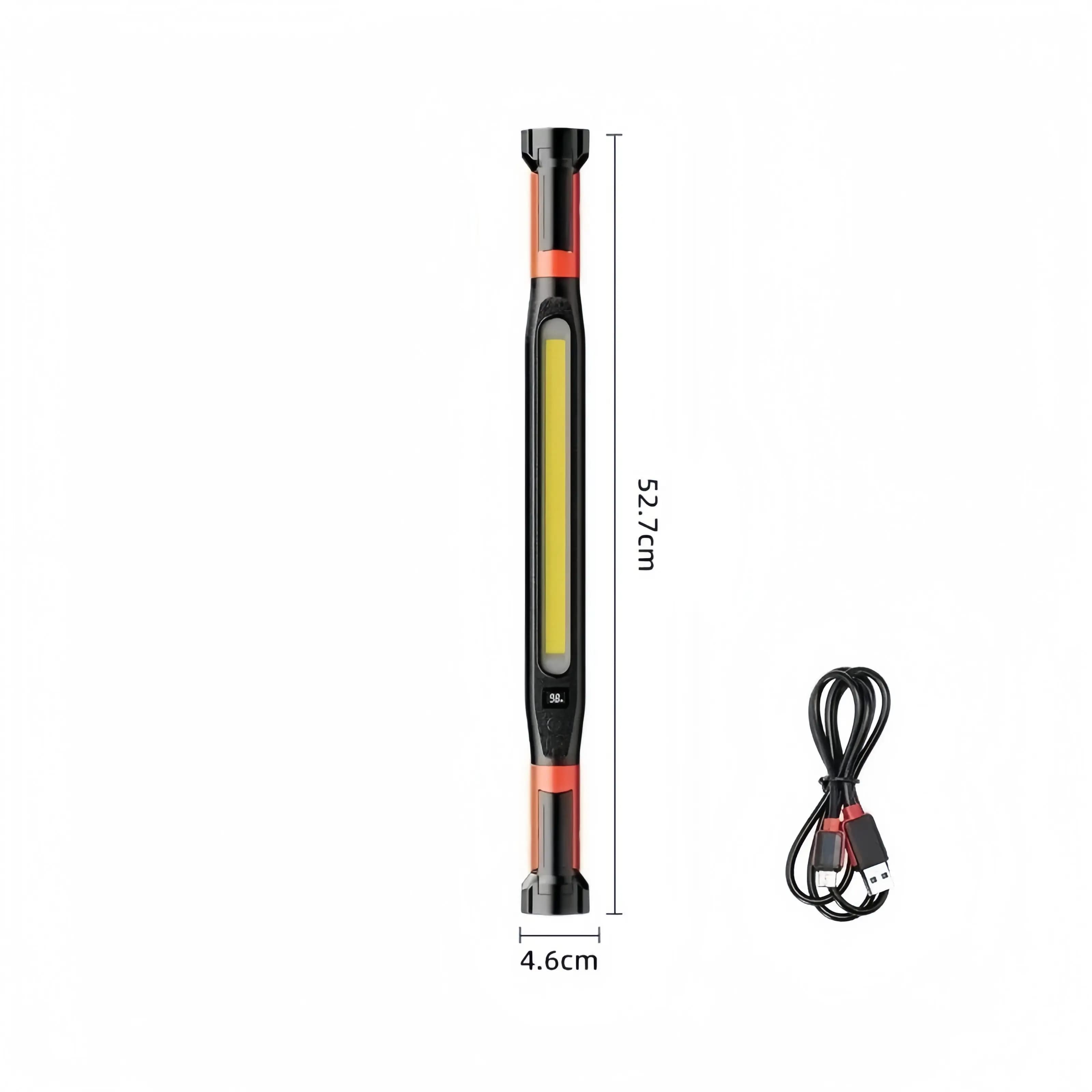 Lampe de travail LED rechargeable à haut lumen pour la réparation d'urgence de voiture, lampe de poc