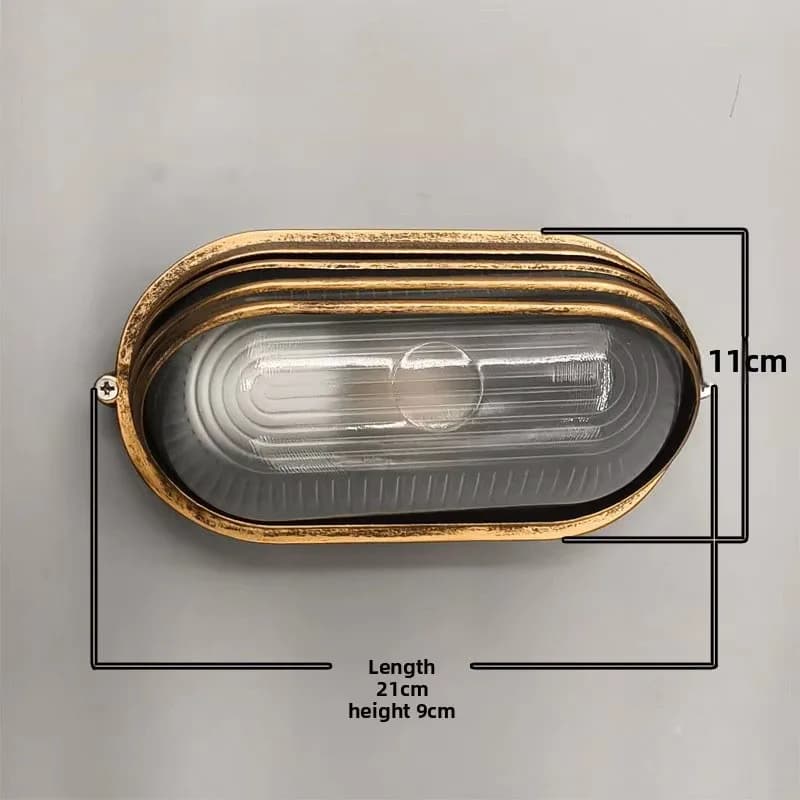 Lampe murale LED vintage, base à vis E27, étanche IP55, pour couloir extérieur, escalier, balcon, po