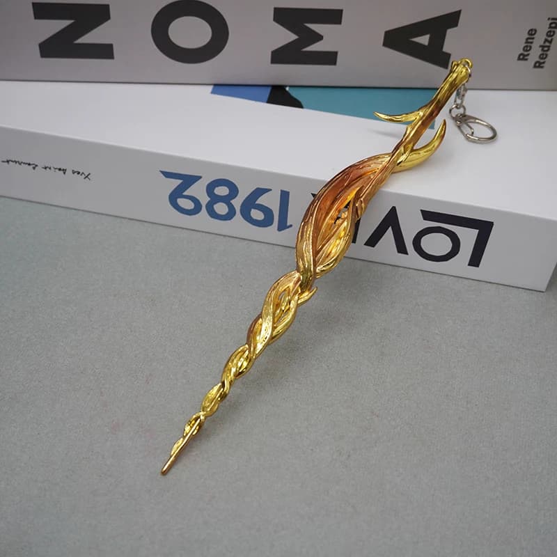 Elden Ring Shadow Erdtree Greatsword of Damnation Porte-clés, Réplique d'épée en métal Midra 22 cm,