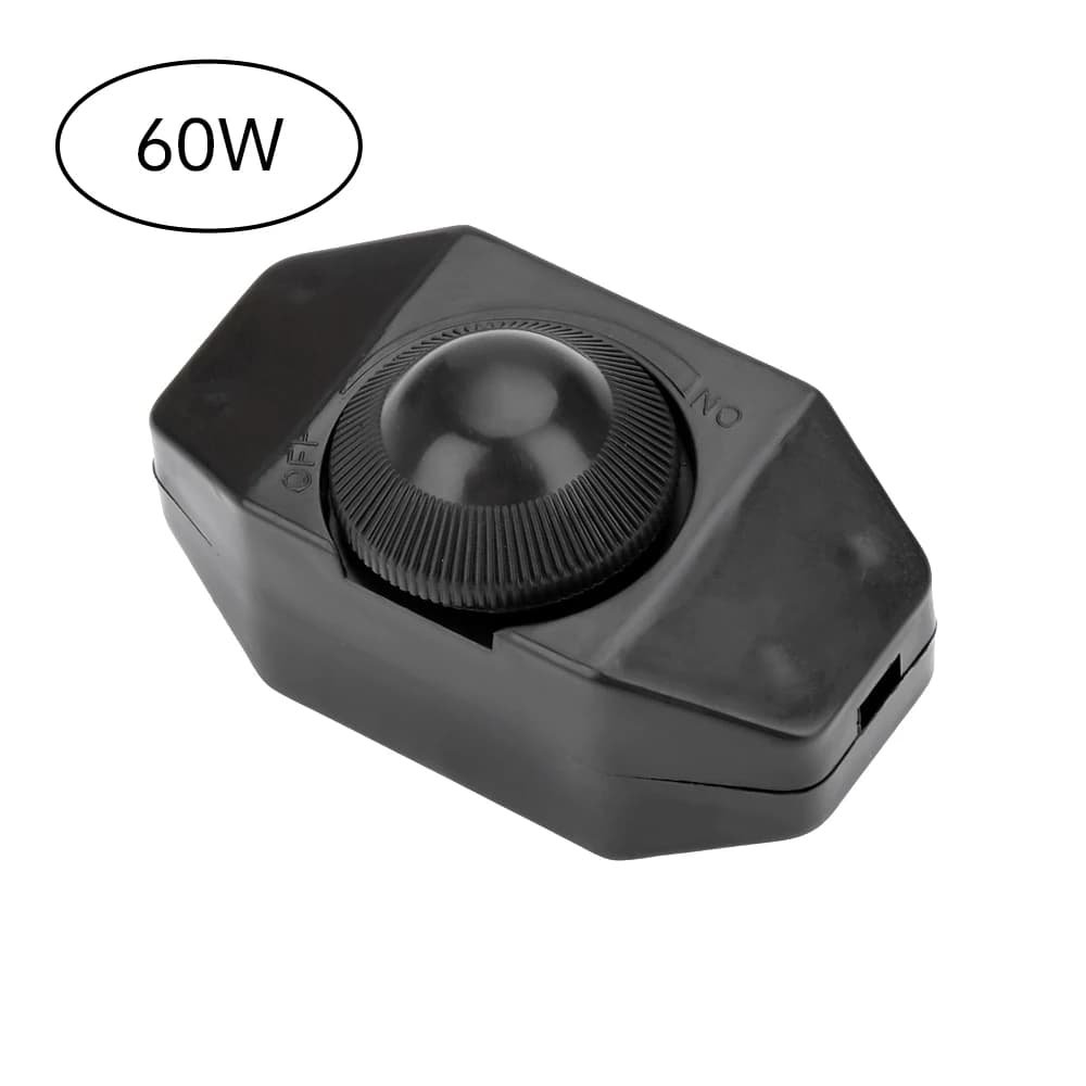 Variateur de lumière 220V 60W 200W avec bouton de commande réglable, interrupteur à cordon pour lamp
