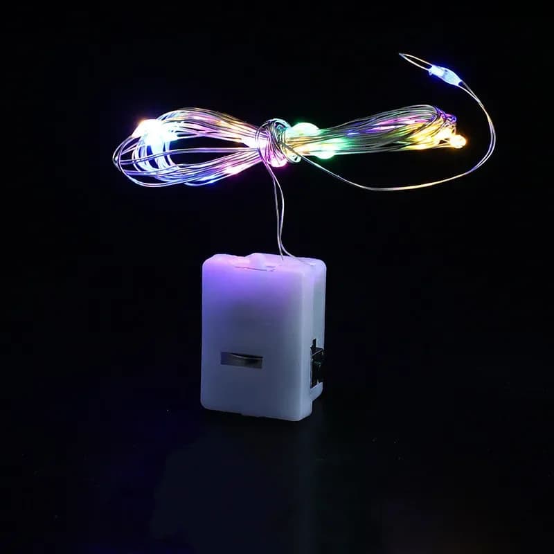 LED guirlandes lumineuses bouton batterie chaîne lumineuse noël mariage nouvel an chambre salon jard