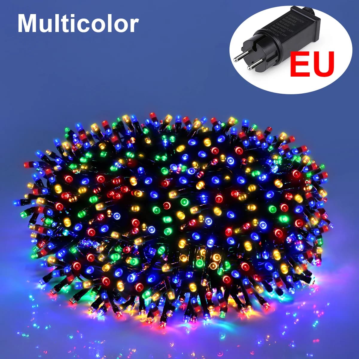 Guirxiété Lumineuse LED de Noël, Imperméable, pour l'Extérieur, Jardin, Maison, Vacances, Nouvel An,