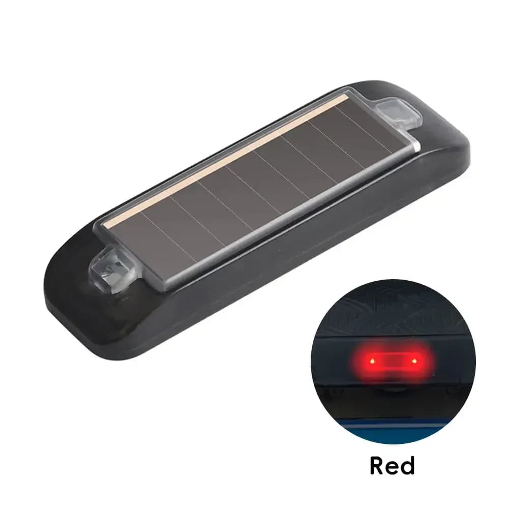 Lampe de poche LED à énergie solaire pour voiture, indicateur d'iode, lumière stroboscopique d'avert
