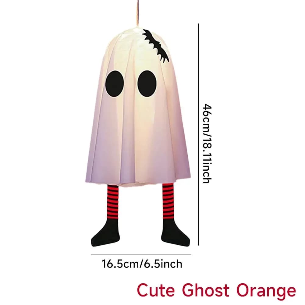 Lumière clignotante LED pour Halloween, décoration suspendue fantôme, lampe chapeau de magicien scin