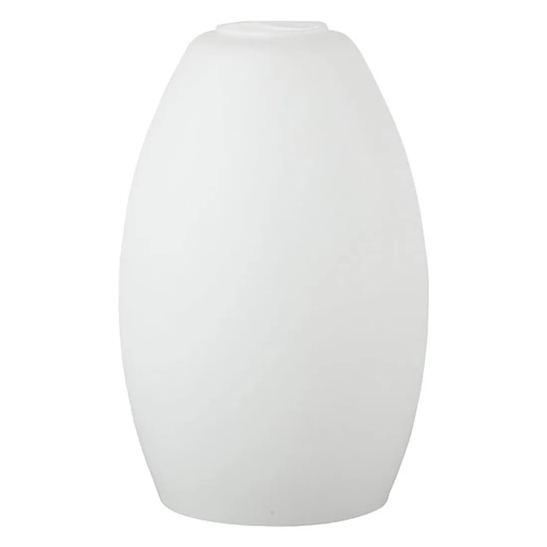 Abat-jour en verre givré blanc opale de remplacement, ouverture de 4,2 cm (1-5/8 pouces) pour lustre