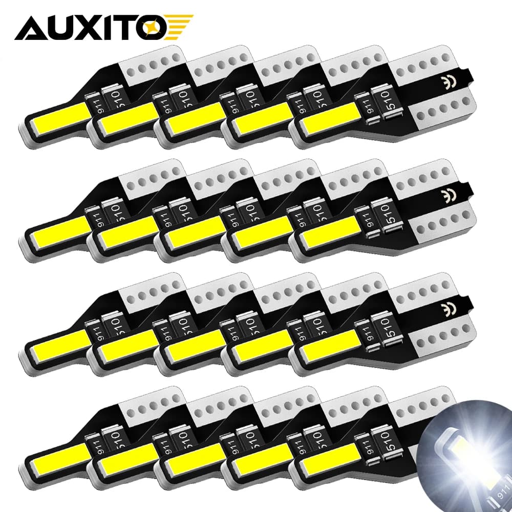 Ampoules Led W5W T10, éclairage intérieur de voiture, pour Peugeot 207 Mazda 2 3 6 CX5 CX3 Golf 4 5 
