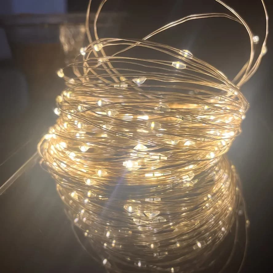Guirlande lumineuse LED à 8 fonctions avec télécommande 20m 10m, lumières féériques USB, décoration