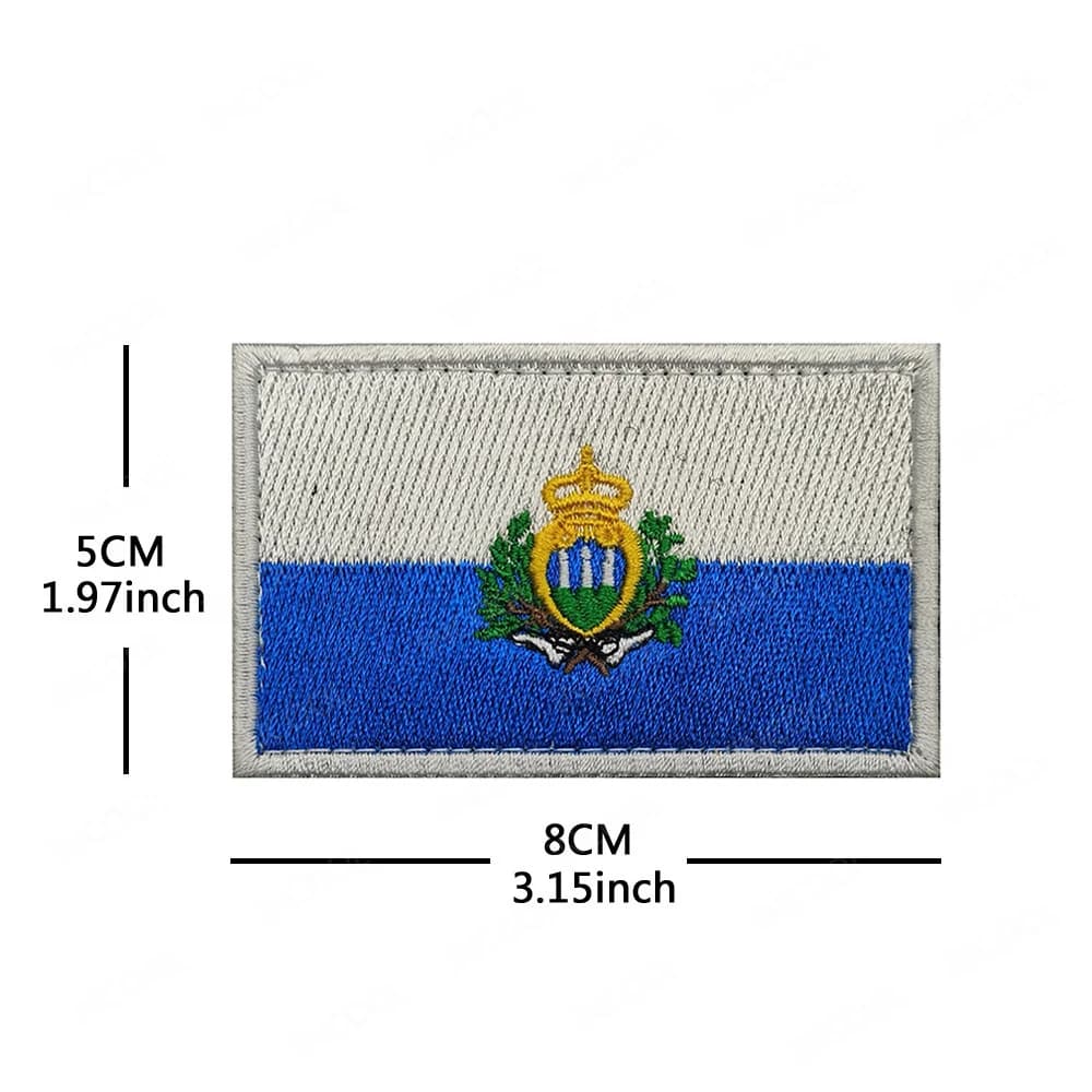 Drapeaux européens drapeau National brodé Patch Appliques tactiques brassard décoration Badges pour