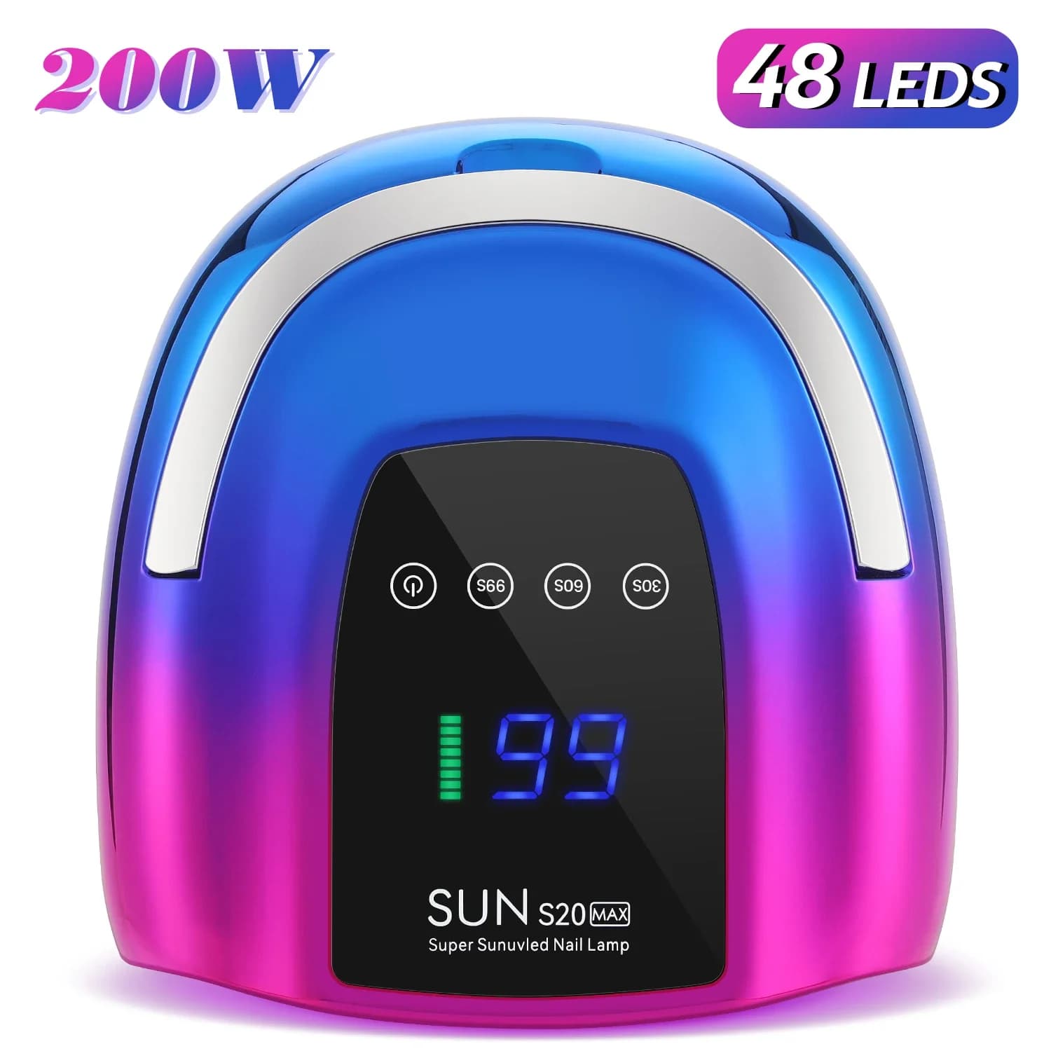 Sèche-ongles aste avec écran LCD HD, lampe LED UV, lampe de manucure, durcissement de tous les outil