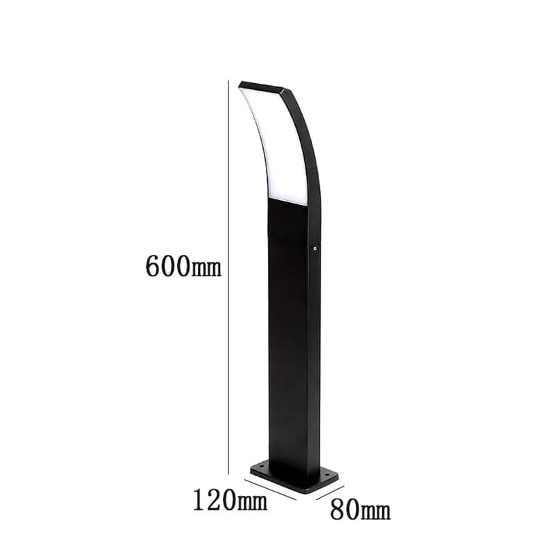 Lampe de jardin extérieure étanche pour cour, villa, jardin, éclairage paysager, lumière simple pour