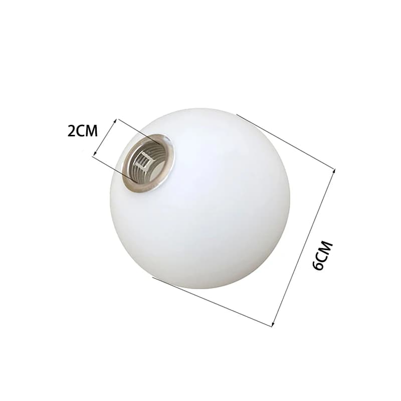 Abat-jour en Verre Blanc Givré pour Ampoule G9, Globe ou Abat-Jour de Remplacement pour Fixation, Ac