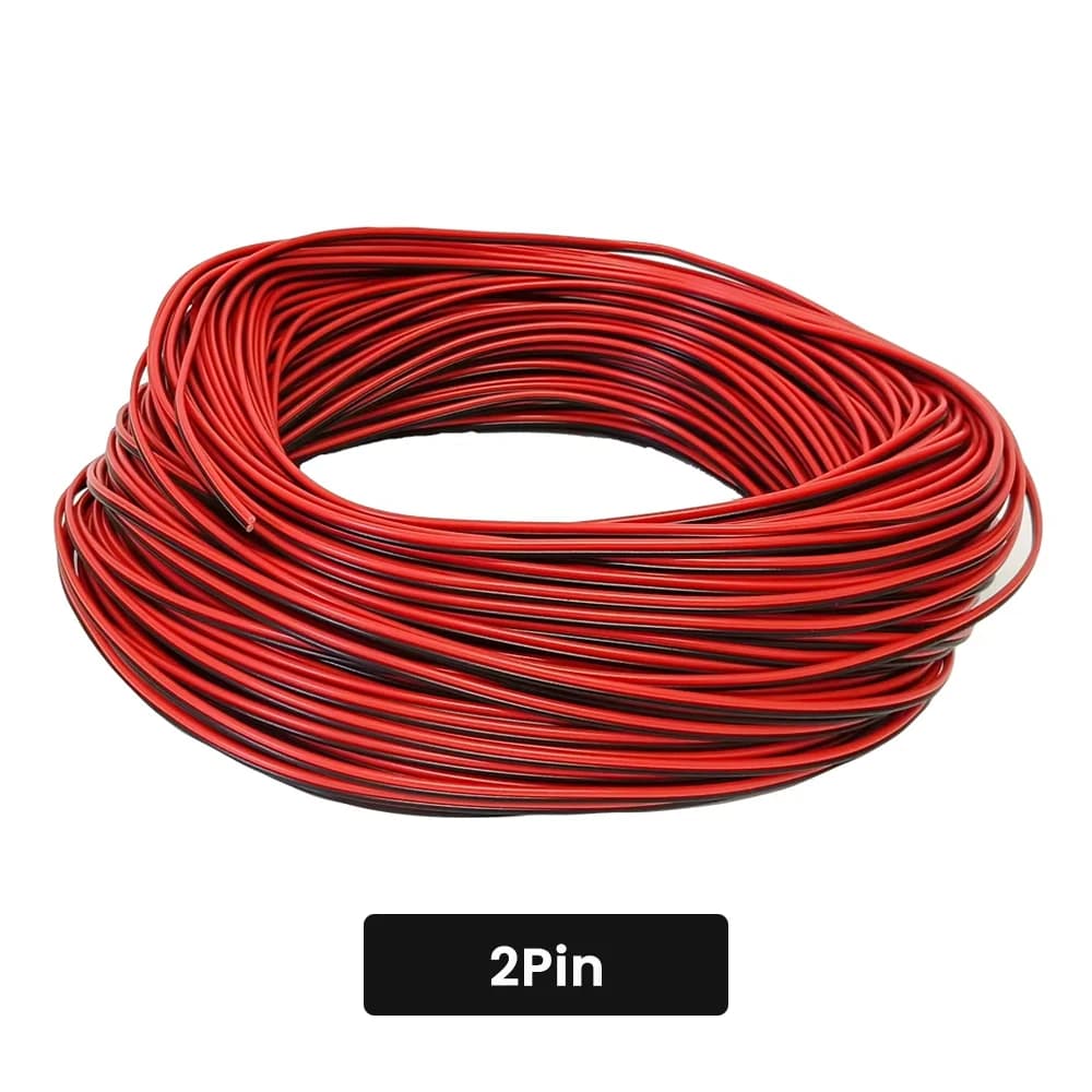 Fil de bande LED 22awg, 2/3/4/5/6 broches, câble électrique d'extension 5V 12V pour WS2812B WS2811 5