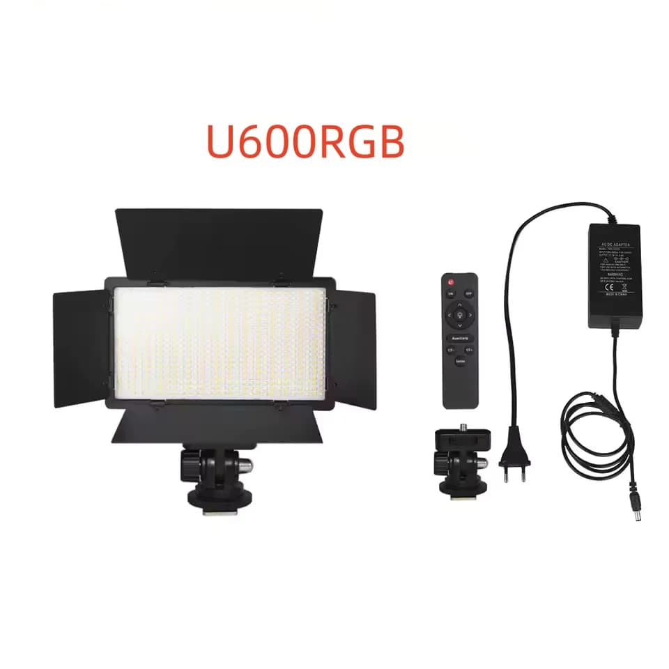 Lampe vidéo LED RGB U600 U800, lampe de studio photo, panneau lumineux RGB avec trépied, télécommand