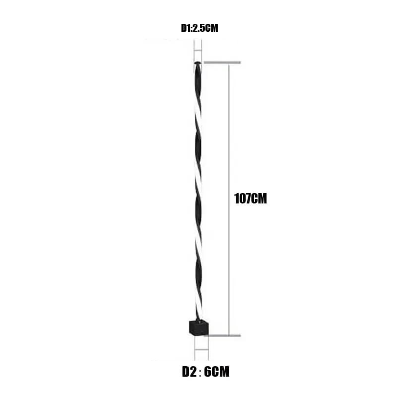 Lampe de sol extérieure étanche pour jardin, allée, villa, décoration de cour (forme de fil/fourche)
