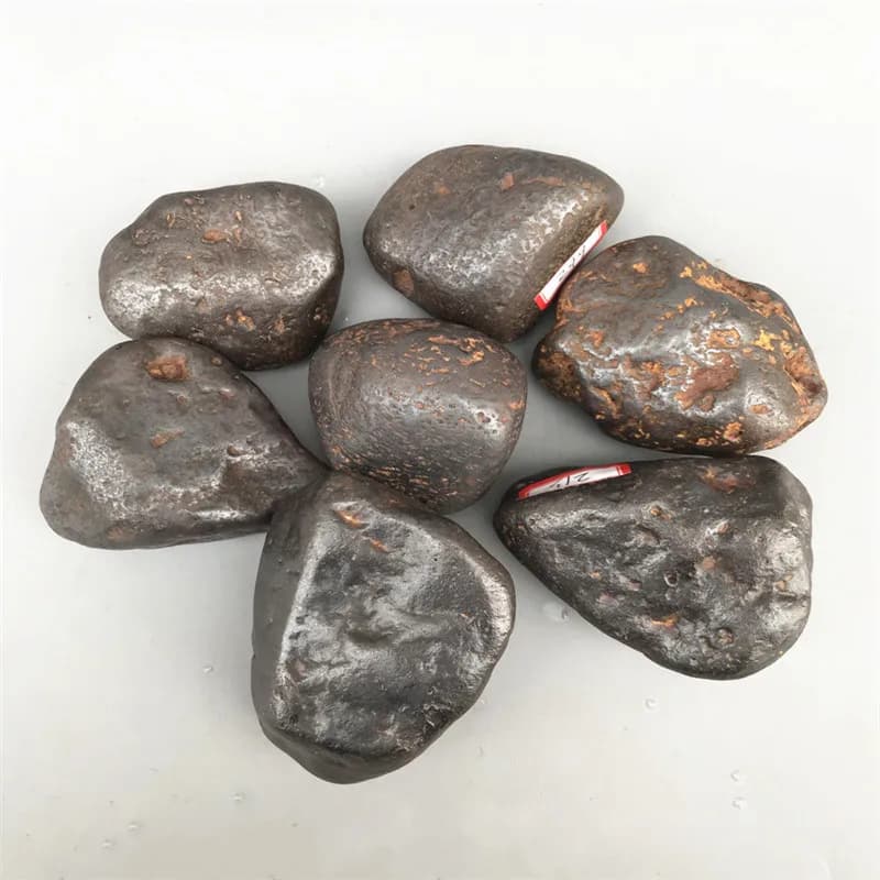 Météorites en fer et silice naturel, 100g, pierres brutes, minéraux, Collection d'échantillons, déco