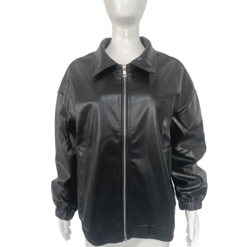 Veste en cuir pour femmes, manteau de moto Vintage, veste courte élégante, nouvelle collection autom