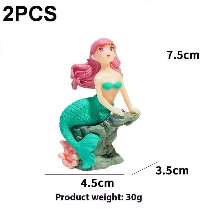 Figurine suspendue pour Aquarium, 2 pièces, ornement, beau Aquarium, décoration de bureau, artisanat