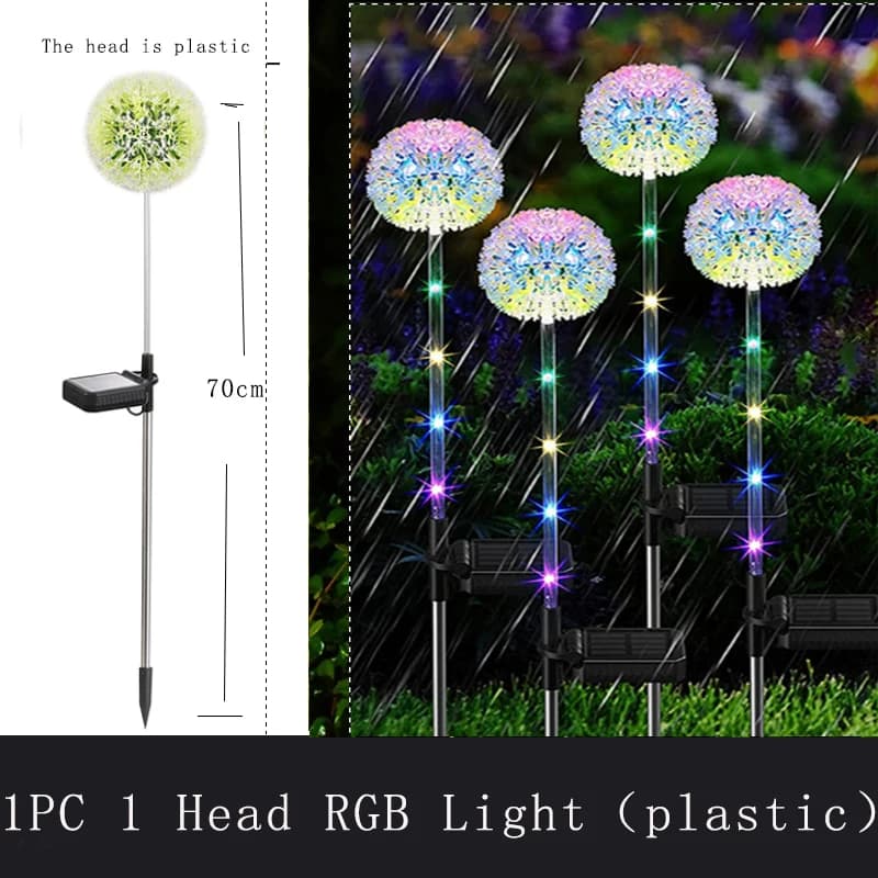 LED lumière solaire extérieure pissenlit lumières jardin décoration lampe jardin pelouse paysage fée