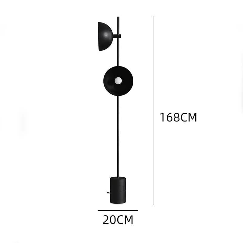 Lampadaire nordique noir design artistique postmoderne simple lampadaire salon canapé coin étude cha